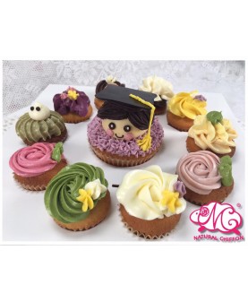 畢業男生1大10小Cupcake