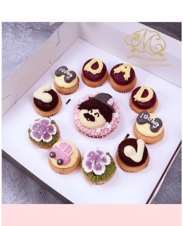 2019父親節1大10小Cupcake禮盒