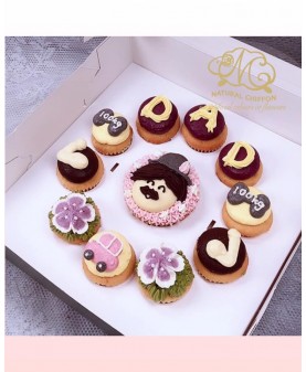 2019父親節1大10小Cupcake禮盒