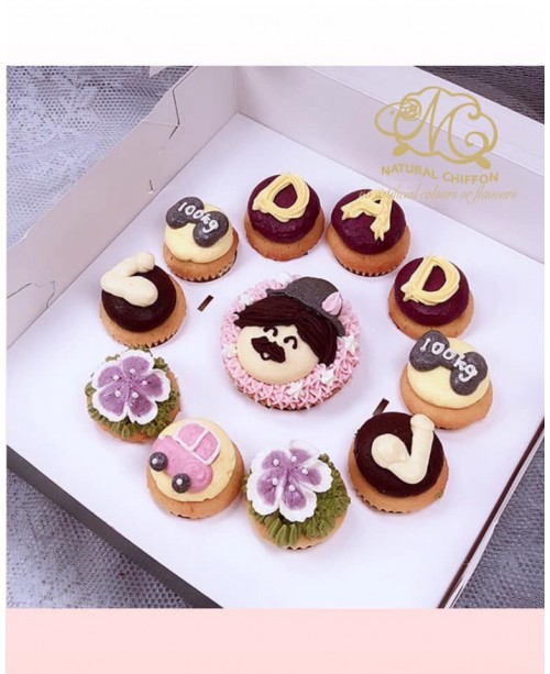 2019父親節1大10小Cupcake禮盒