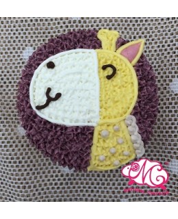 CA041 長頸鹿 2D Cupcake